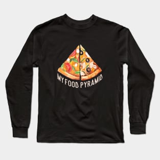 My Food Pyramid Long Sleeve T-Shirt